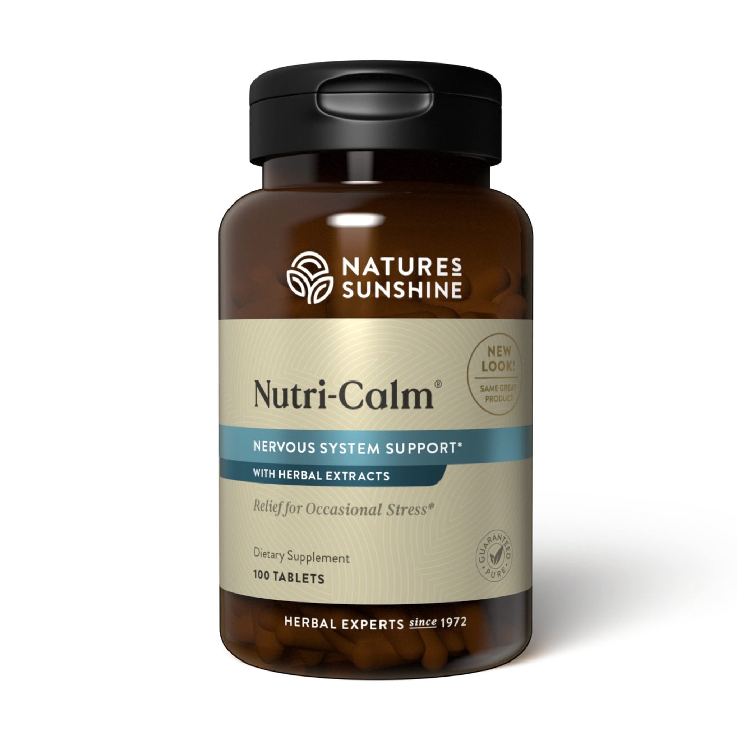 Nature's Sunshine Nutri-Calm – Herbal Stress Relief & Mood Support Supplement (100 Count)