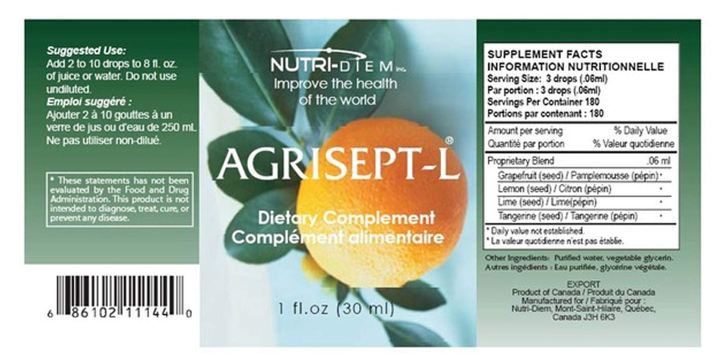 Nutri-Diem Agrisept L Antioxidant 30ml – 3 Bottles