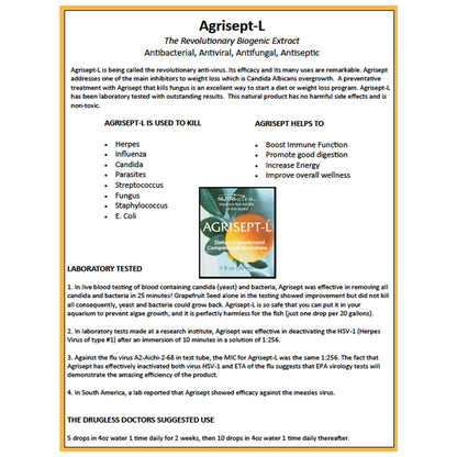 Nutri-Diem Agrisept L Antioxidant 30ml – 3 Bottles