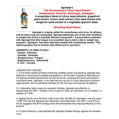 Nutri-Diem Agrisept L Antioxidant 30ml – 3 Bottles