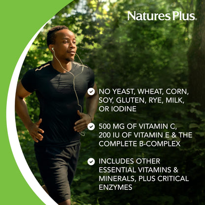 NaturesPlus Nutri-Genic Multivitamin - 180 Vegetarian Tablets | Hypo-Allergenic, Gluten-Free, 90 Servings