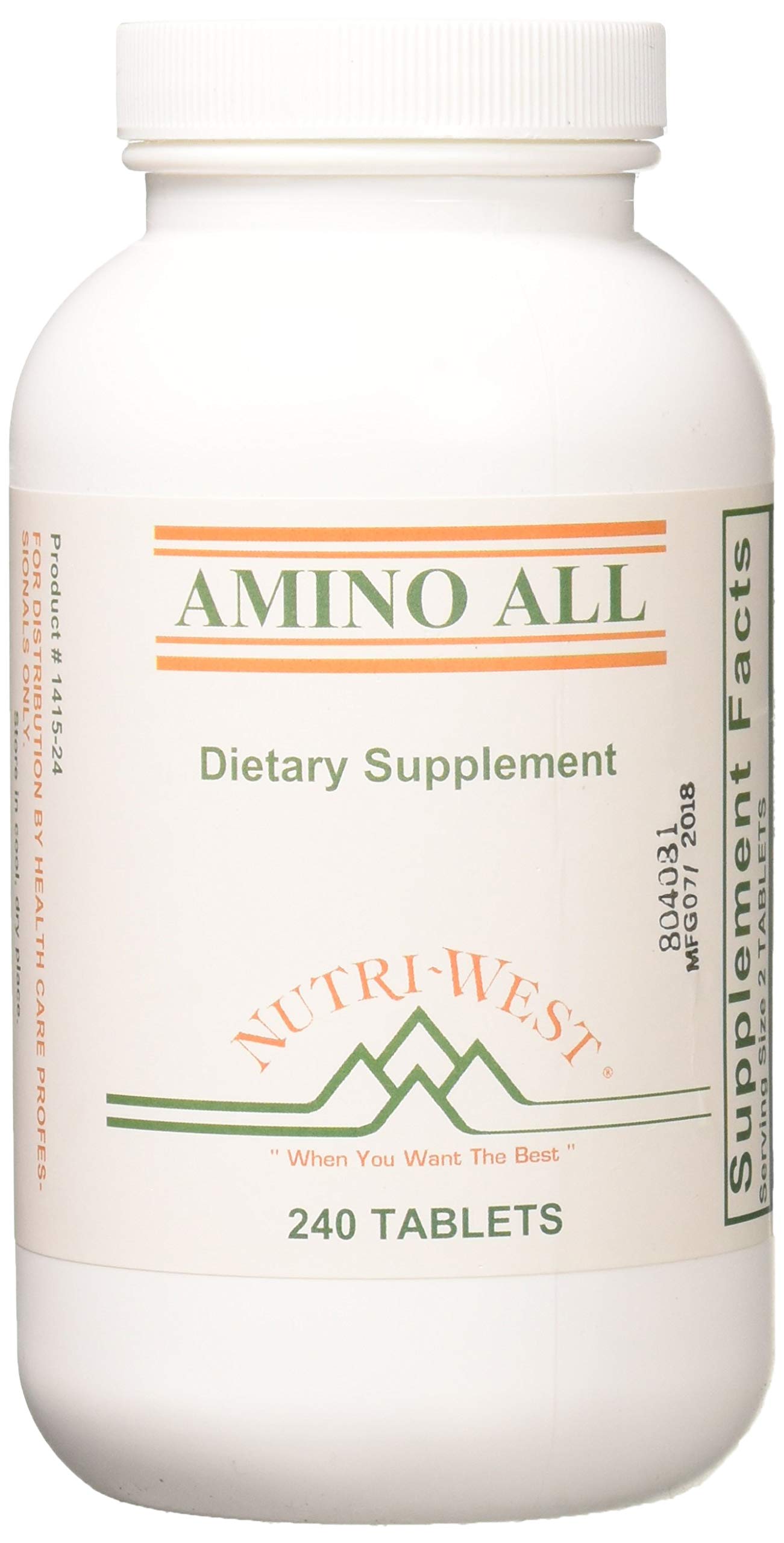 Nutri-West Amino All 240 Tablets - Nutritional Supplement