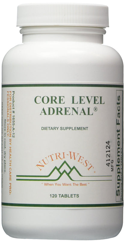 Nutri-West Core Level Adrenal - 120 Capsules | Premium Daily Dietary Supplement
