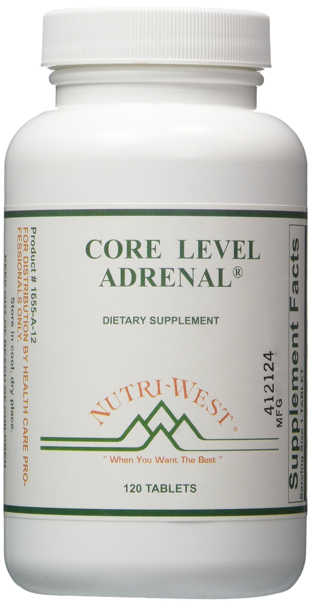 Nutri-West Core Level Adrenal - 120 Capsules | Premium Daily Dietary Supplement