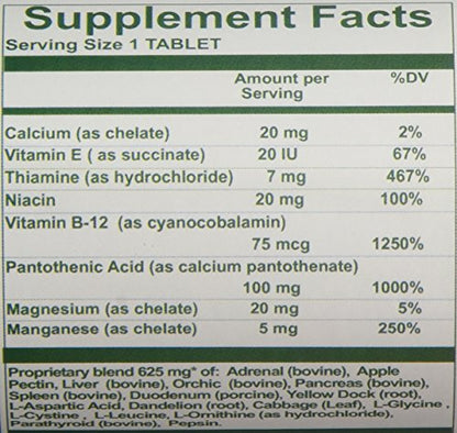 Nutri-West Core Level Adrenal - 120 Capsules | Premium Daily Dietary Supplement