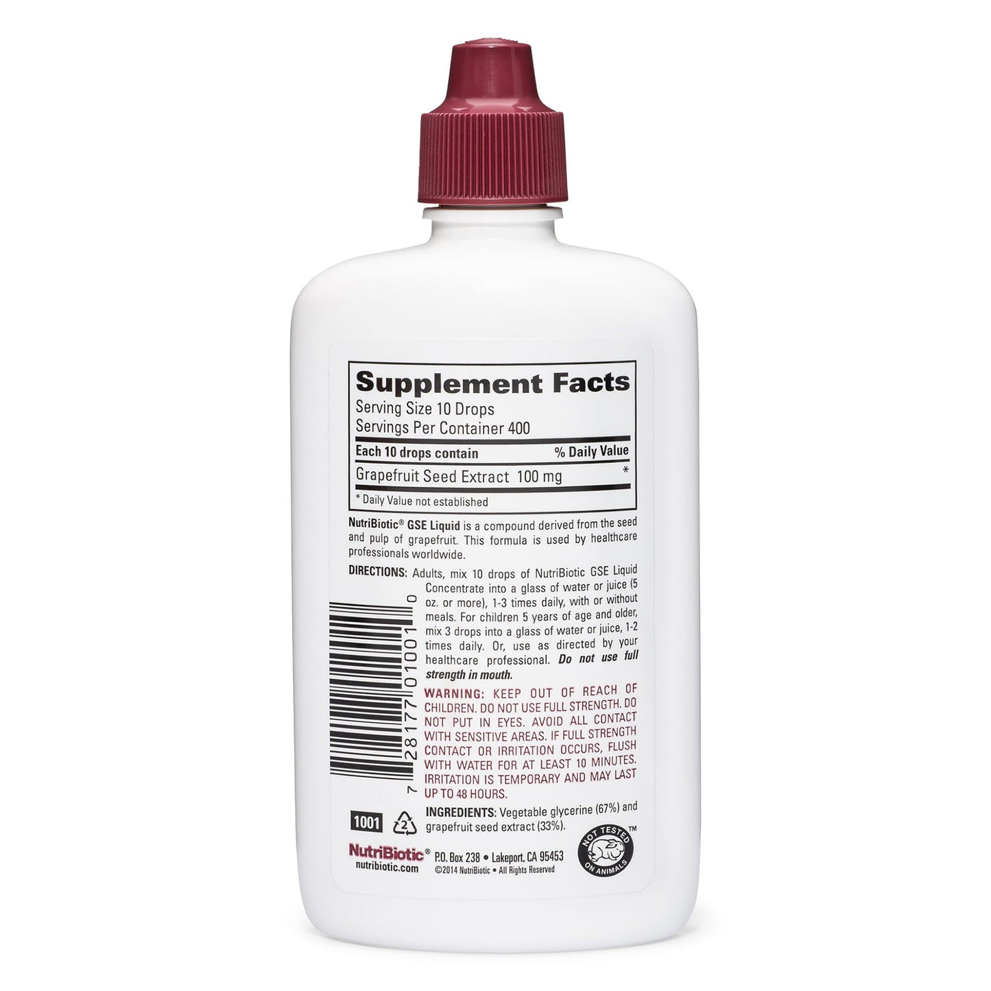 NutriBiotic GSE 4 Oz Liquid – Grapefruit Seed Extract with Bioflavonoids | Vegan, Gluten Free, Non-GMO (Pack of 2)