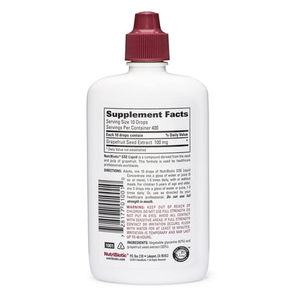 NutriBiotic GSE 4 Oz Liquid – Grapefruit Seed Extract with Bioflavonoids | Vegan, Gluten Free, Non-GMO (Pack of 2)