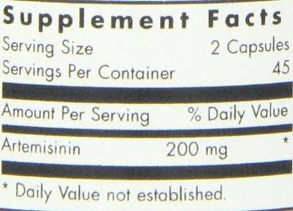 Nutricology Artemisinin Supplement - GI Tract Support, Pure Qinghaosu, Thujone-Free, 90 Count