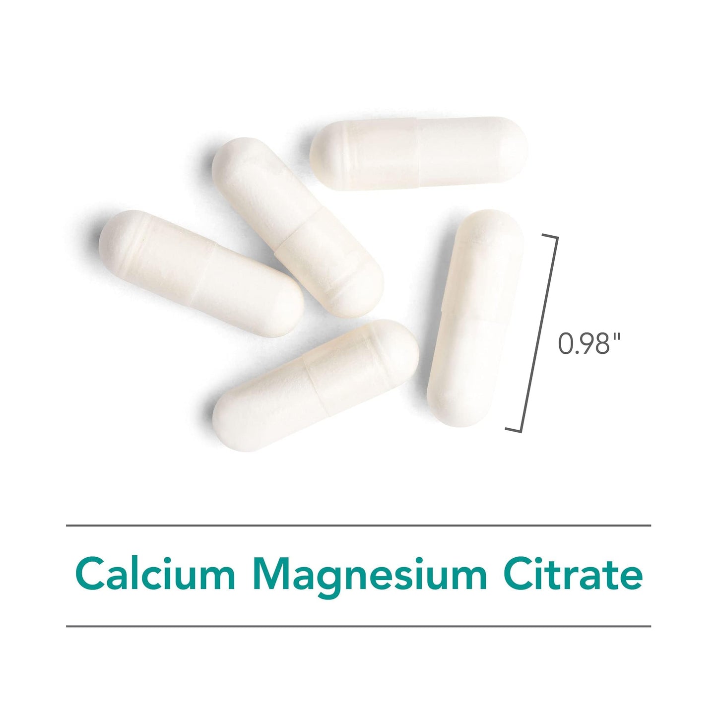 Nutricology Calcium Magnesium Citrate Supplement - Bone Health, Well-Absorbed Calcium Citrate, 100 Count Vegetarian Capsules