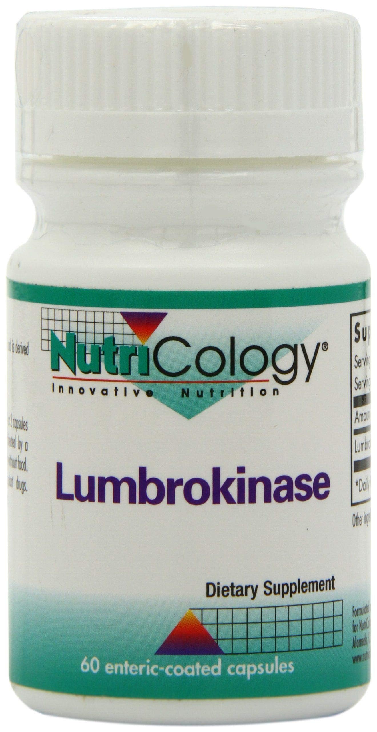 Nutricology Lumbrokinase Supplement – Circulation Support, 60 VEG Capsules
