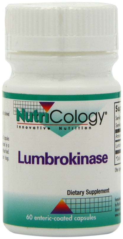 Nutricology Lumbrokinase Supplement – Circulation Support, 60 VEG Capsules