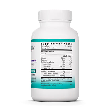 Nutricology Modified Citrus Pectin - Gut Support Capsules | 120 Vegetarian