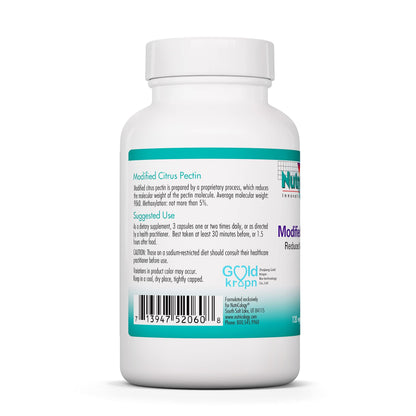 Nutricology Modified Citrus Pectin - Gut Support Capsules | 120 Vegetarian