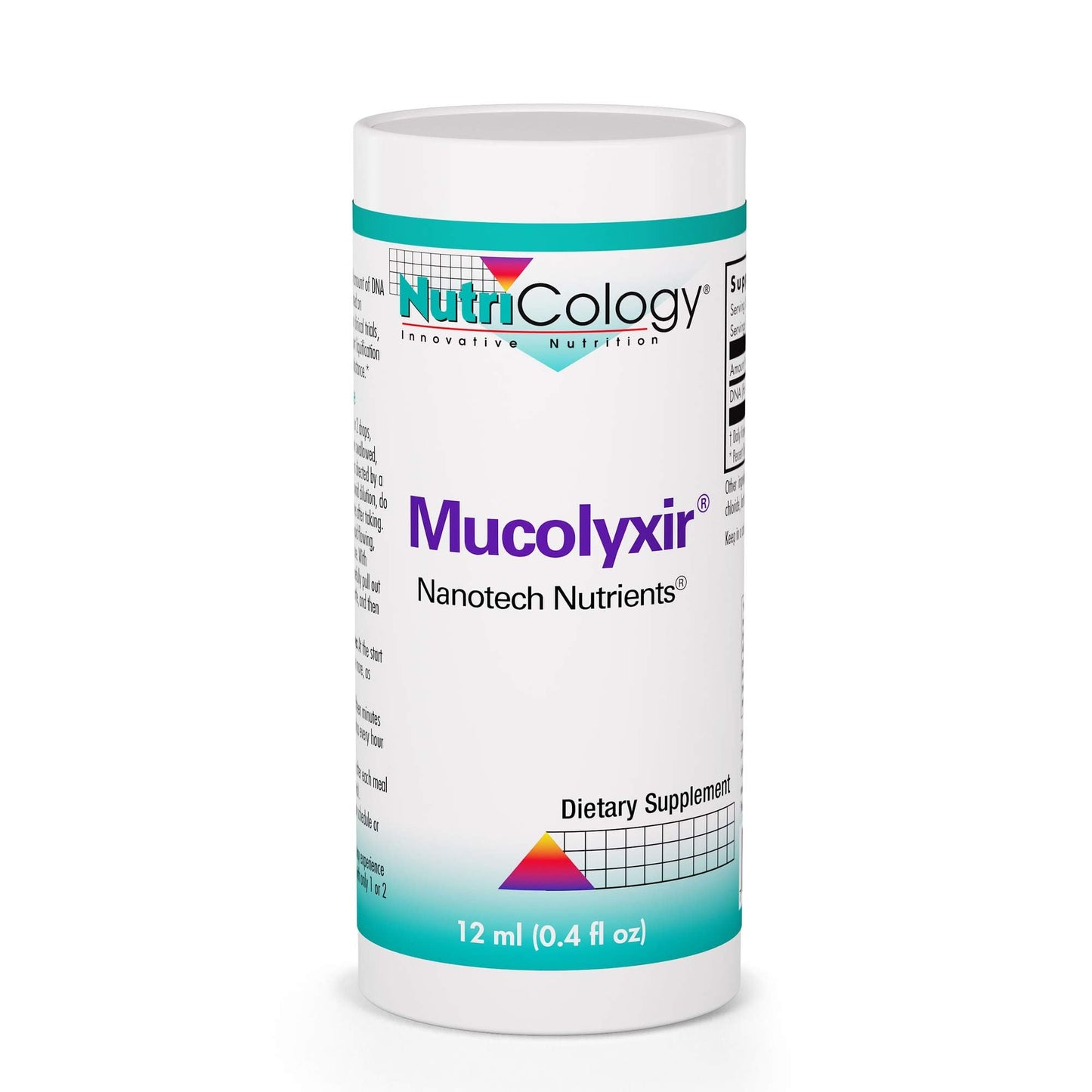Nutricology Mucolyxir Supplement - Mucus Clearance & Breathing Support | 0.4 Fl Oz Liquid Drops