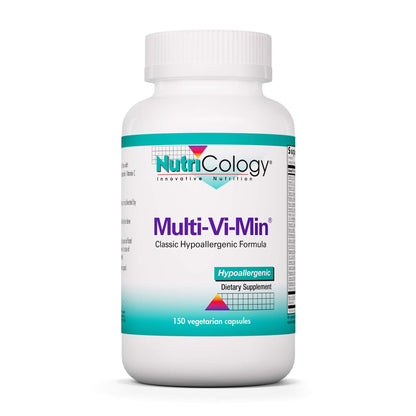Nutricology Multi-Vi-Min Multivitamin for Adults – Bioavailable, High Potency, Vegetarian Capsules | 150 Count