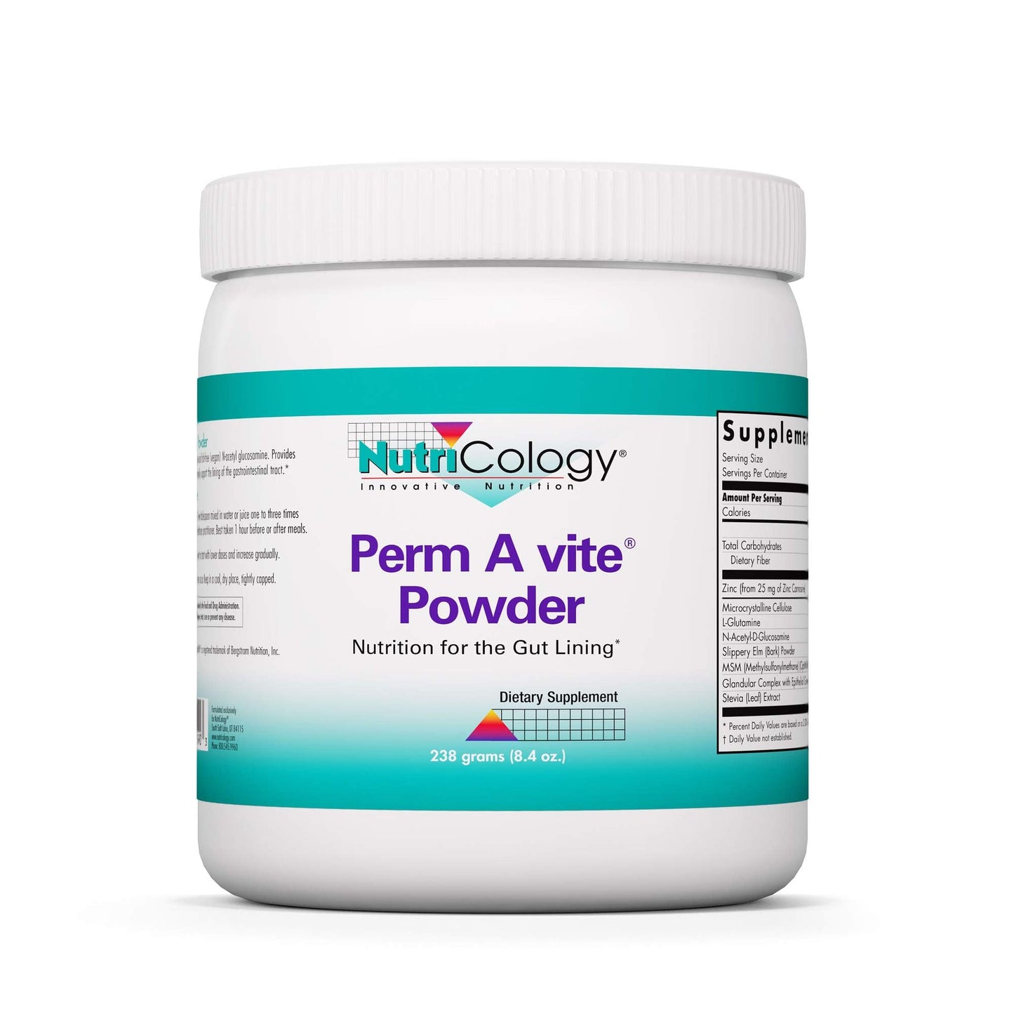 Nutricology Perm A Vite Powder – Gut Health, L-Glutamine & Slippery Elm (8.4 oz)