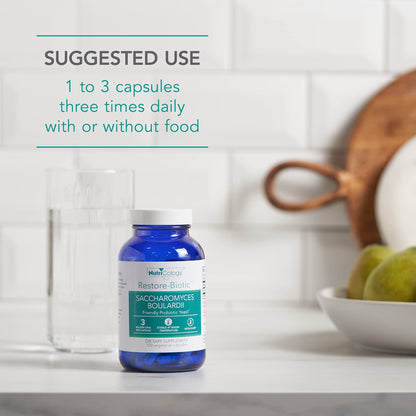 Nutricology Restore-Biotic Saccharomyces boulardii GI Probiotic 120 Veg Capsules
