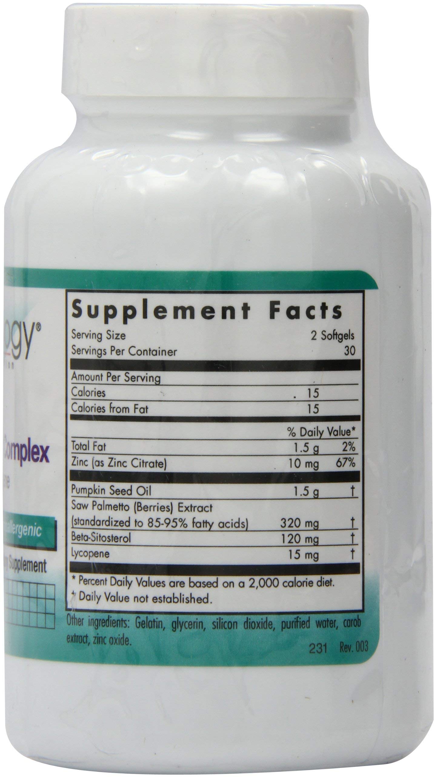 Nutricology Saw Palmetto Complex Softgels, 60-Count | Premium Herbal Supplement