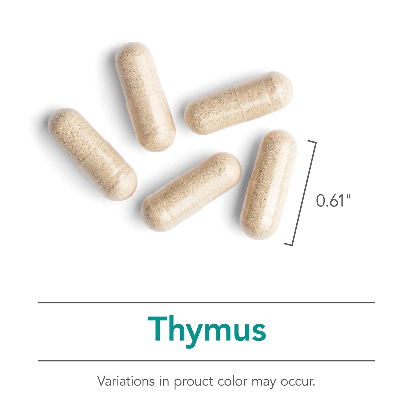 Nutricology Thymus Supplement - 1000mg Ovine Glandular (Lyophilized) | Hypoallergenic | 75 Count