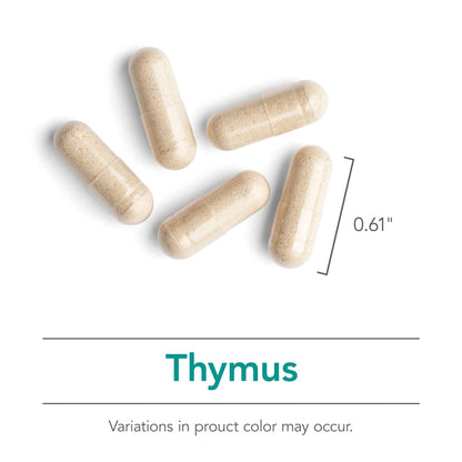 Nutricology Thymus Supplement - 1000mg Ovine Glandular (Lyophilized) | Hypoallergenic | 75 Count