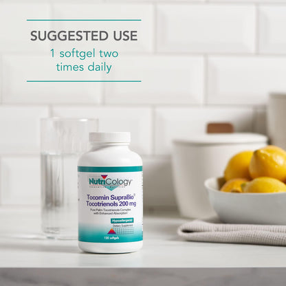 Nutricology Tocomin SupraBio Tocotrienols 200 mg – 120 Softgels