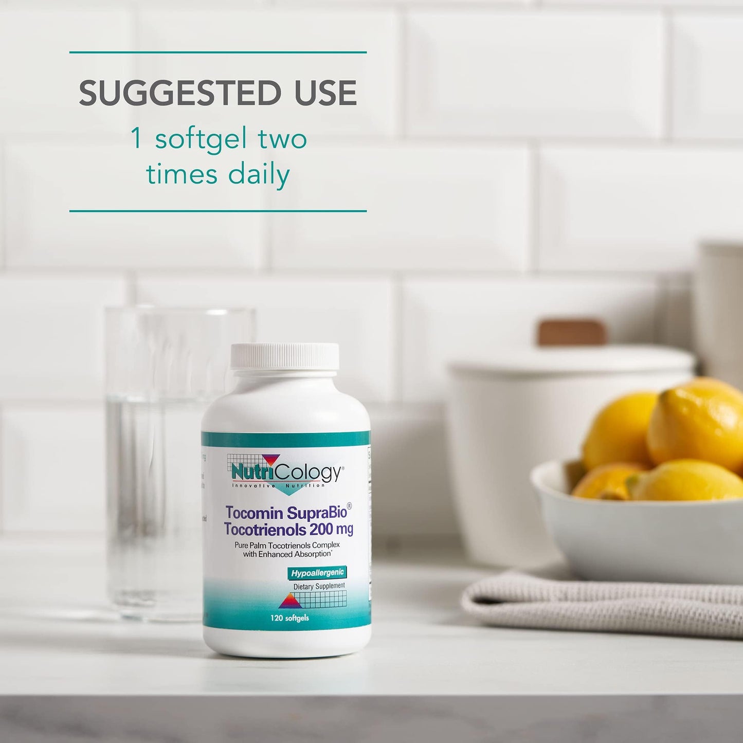 Nutricology Tocomin SupraBio Tocotrienols 200 mg – 120 Softgels