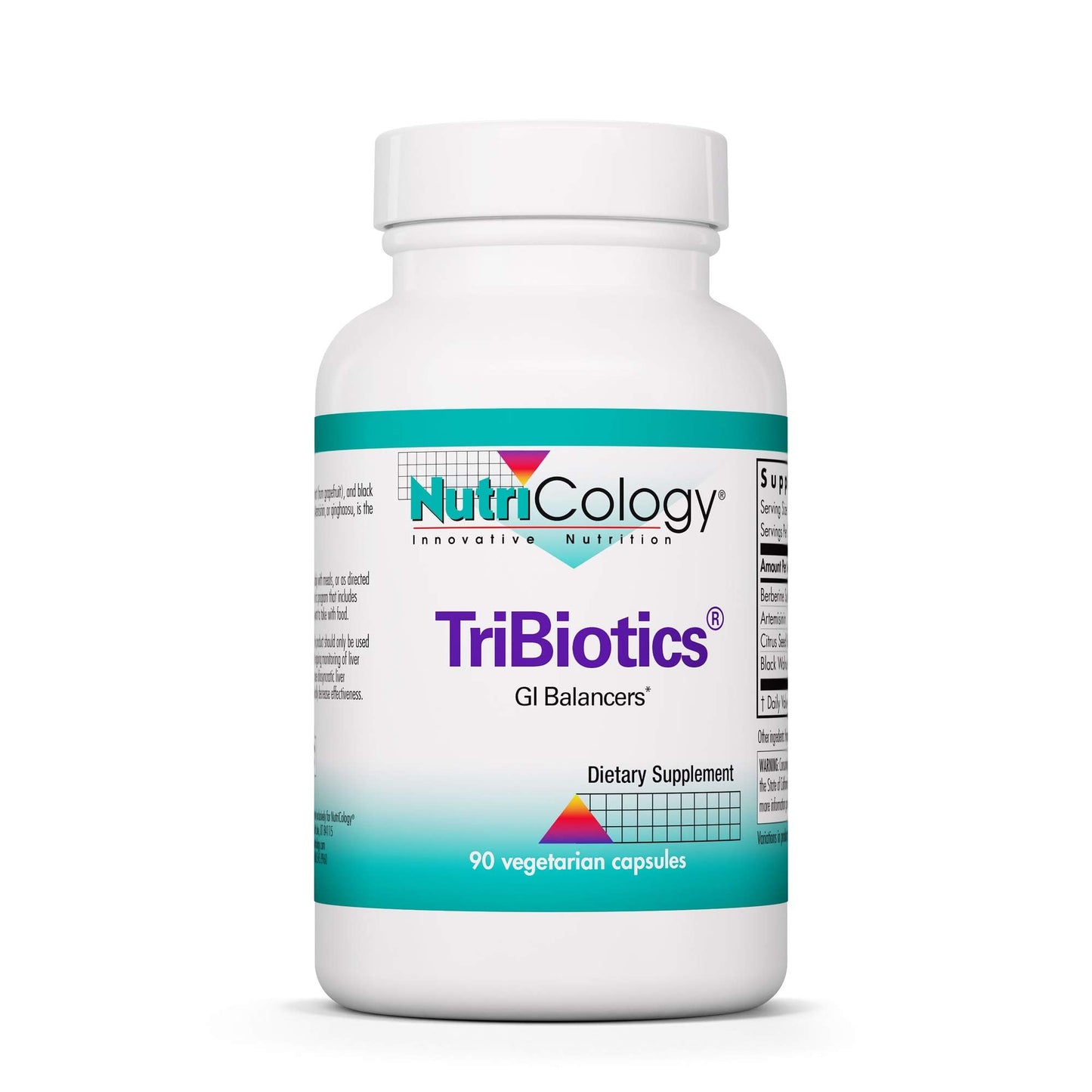 Nutricology TriBiotics - GI Balancers & Gut Health - Berberine, Citrus Seed, Black Walnut - 90 Count