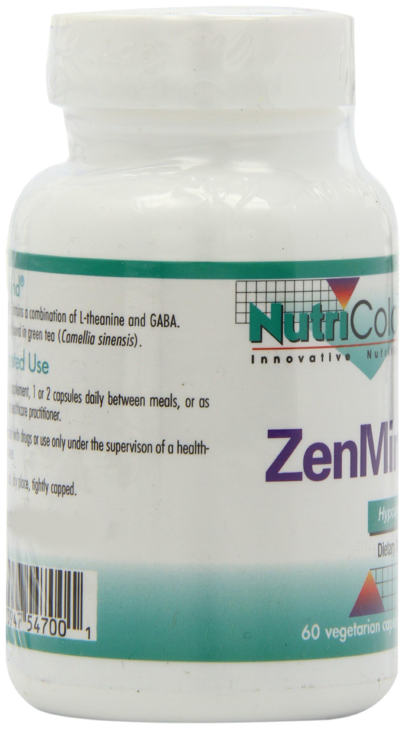 Nutricology ZenMind - Calmness Support with GABA & L-Theanine - 60 Veg Caps