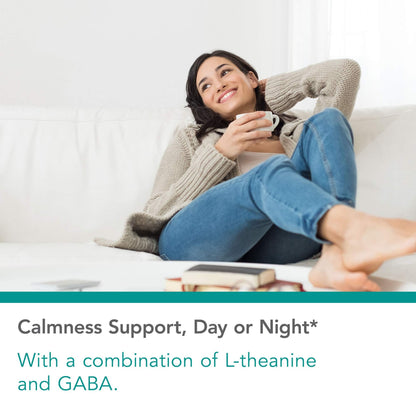 Nutricology ZenMind Supplement - Calmness Support, GABA & L-Theanine, Hypoallergenic, Vegetarian Capsules - 120 Count