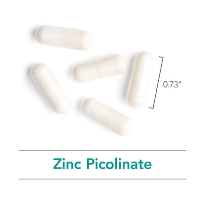 Nutricology Zinc Picolinate Supplement - Hypoallergenic, 25 mg Zinc, 60 Veg Capsules