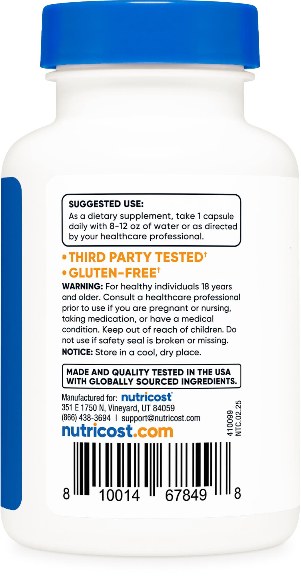 Nutricost Vitamin B12 Methylcobalamin 2000mcg | 120 Vegetarian Capsules
