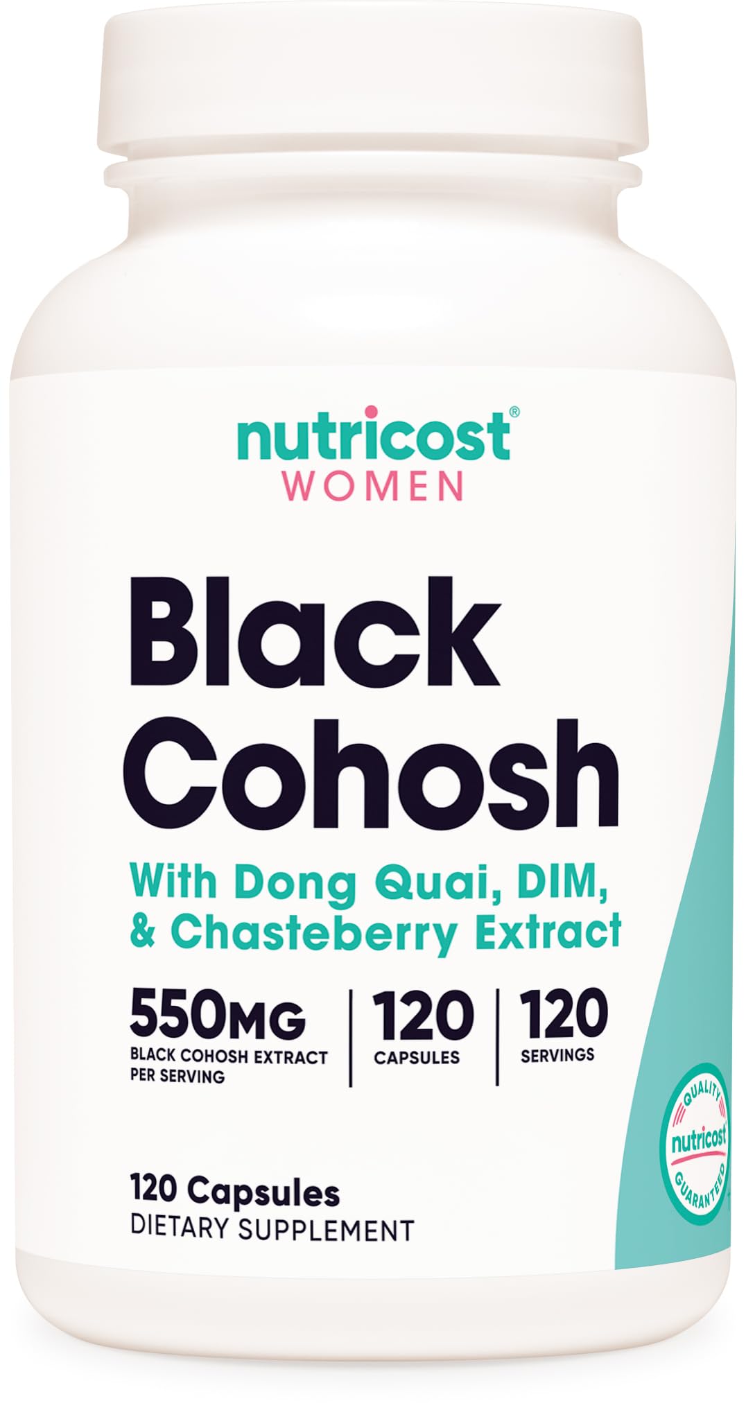 Nutricost Black Cohosh 660mg for Women | 120 Veggie Caps | Non-GMO, Gluten Free