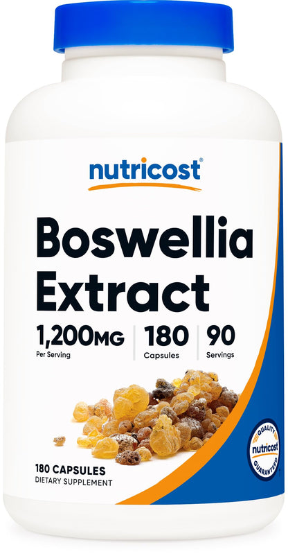 Nutricost Boswellia Extract Capsules 1200 mg | 180 Caps – Vegan, Gluten Free, Non-GMO
