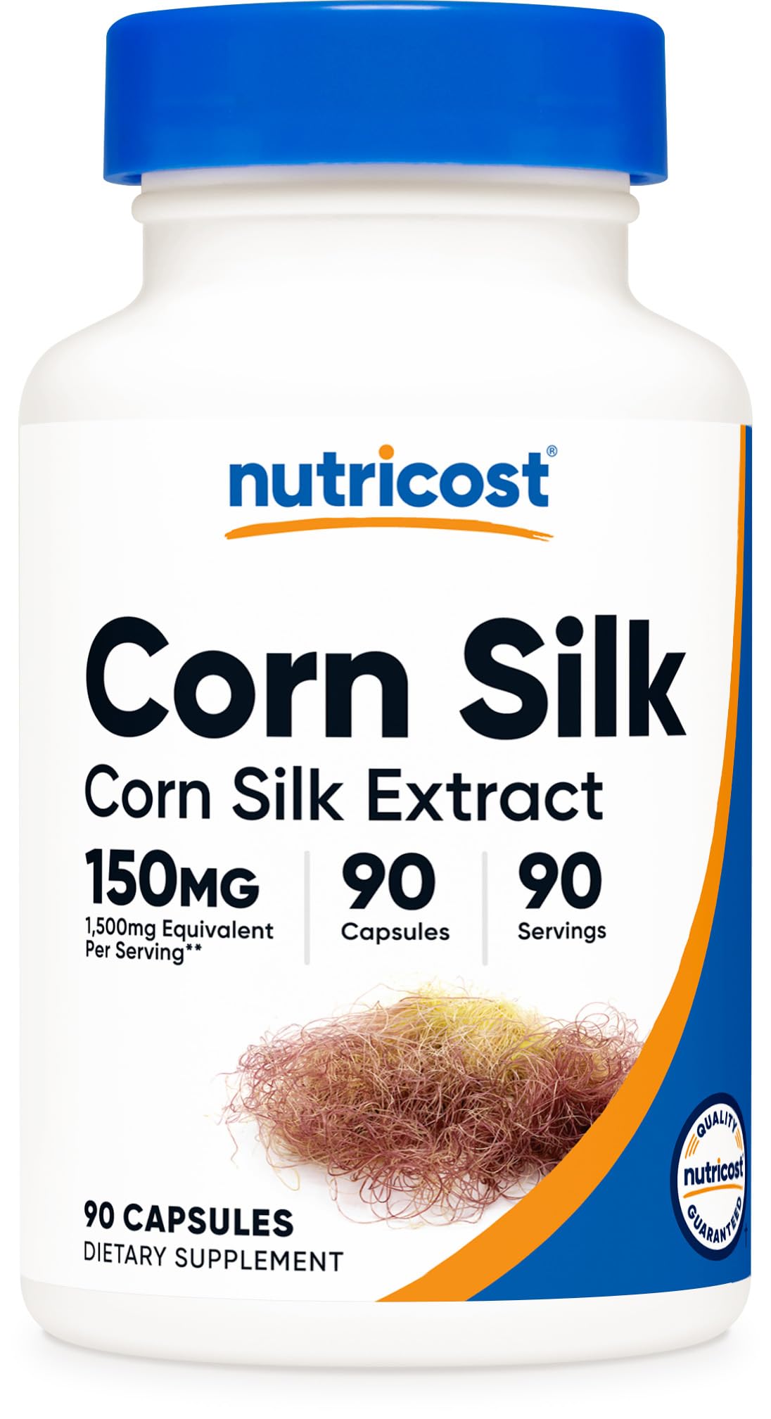 Nutricost Corn Silk (150mg) 90 Capsules - Corn Silk Extract, Vegan, Gluten-Free, GMO-Free