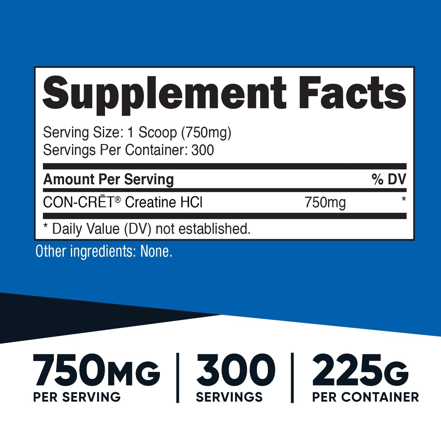 Nutricost Creatine HCl Powder (8 OZ) – CON-CRET Creatine Hydrochloride, 300 Servings