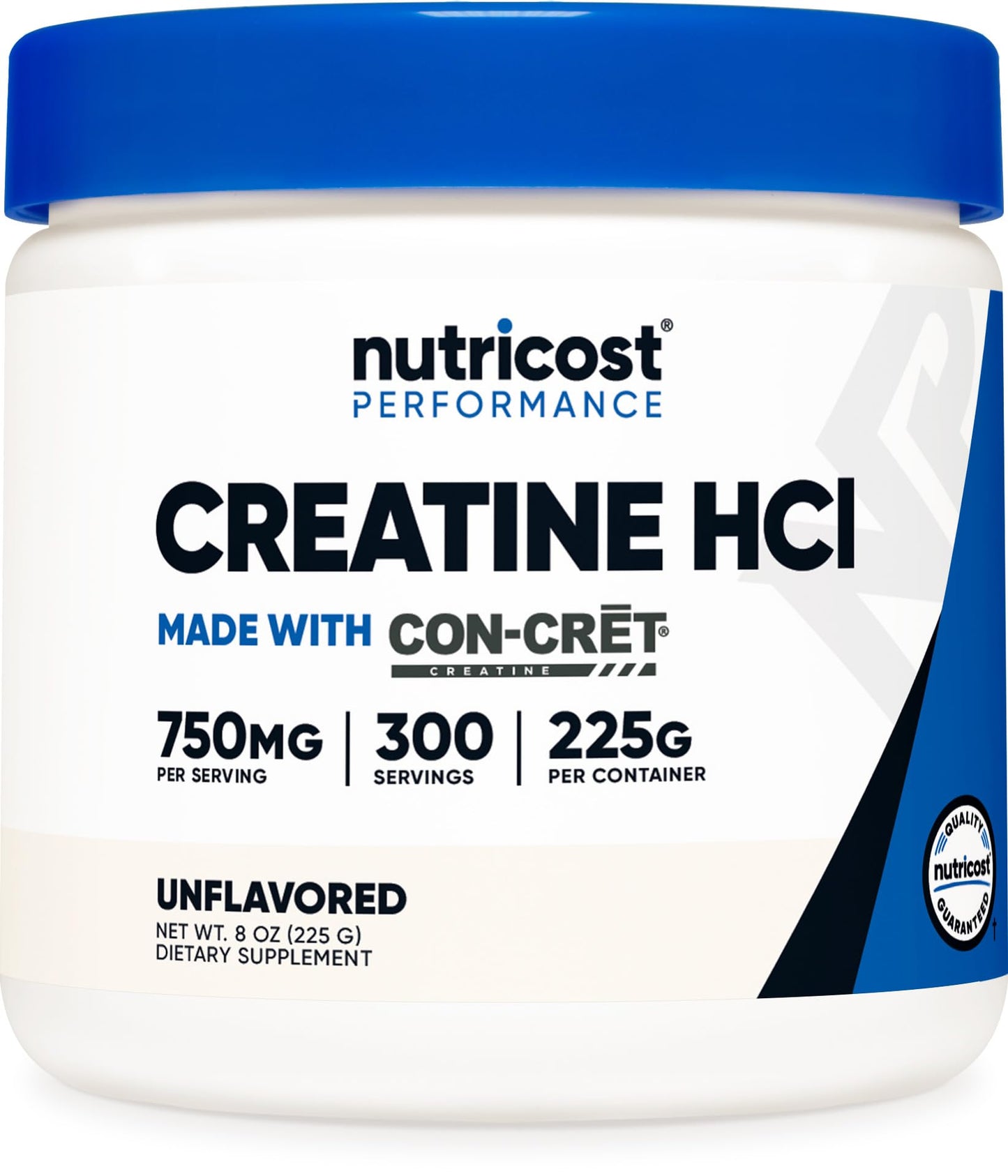 Nutricost Creatine HCl Powder (8 OZ) – CON-CRET Creatine Hydrochloride, 300 Servings
