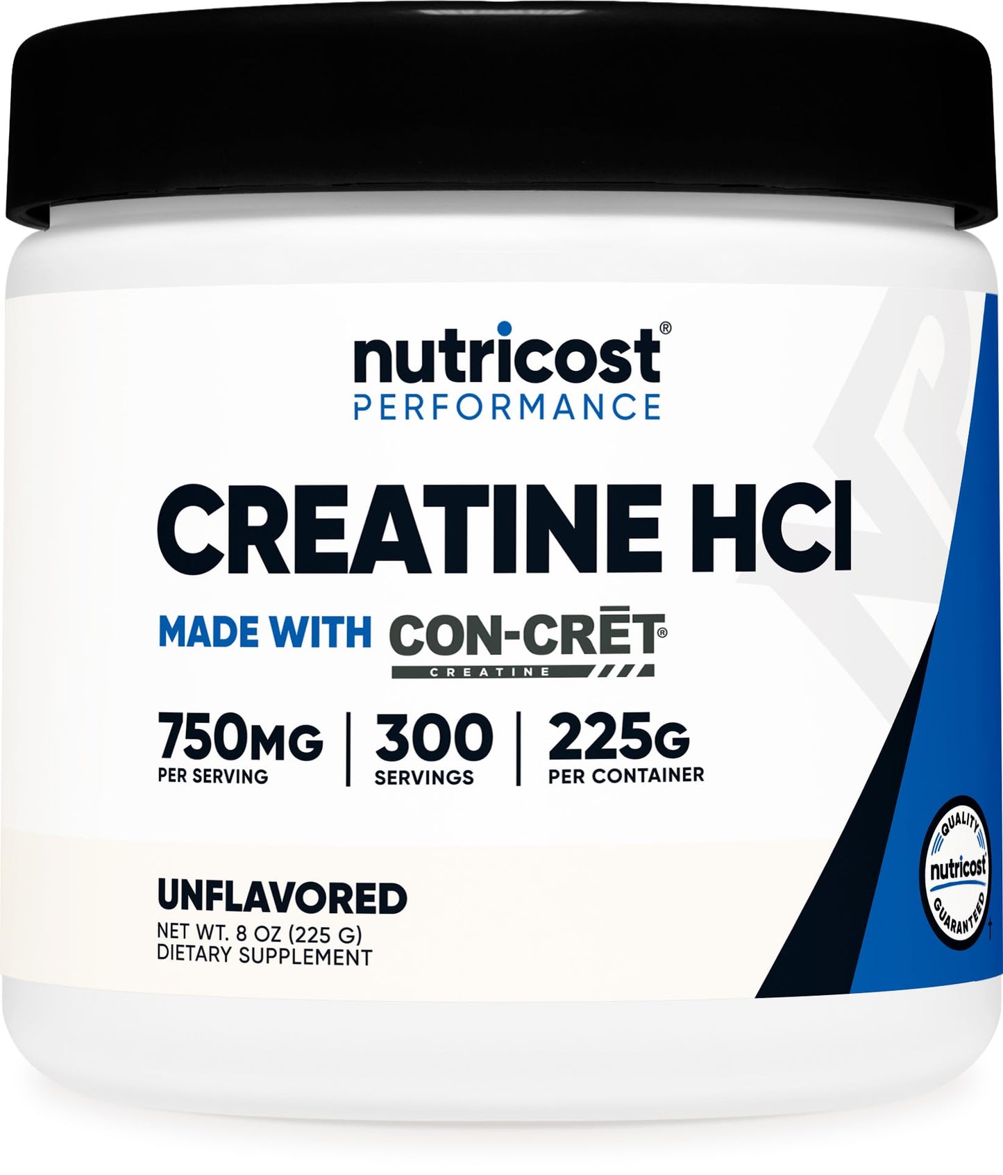 Nutricost Creatine HCl Powder (8 OZ) – CON-CRET Creatine Hydrochloride, 300 Servings