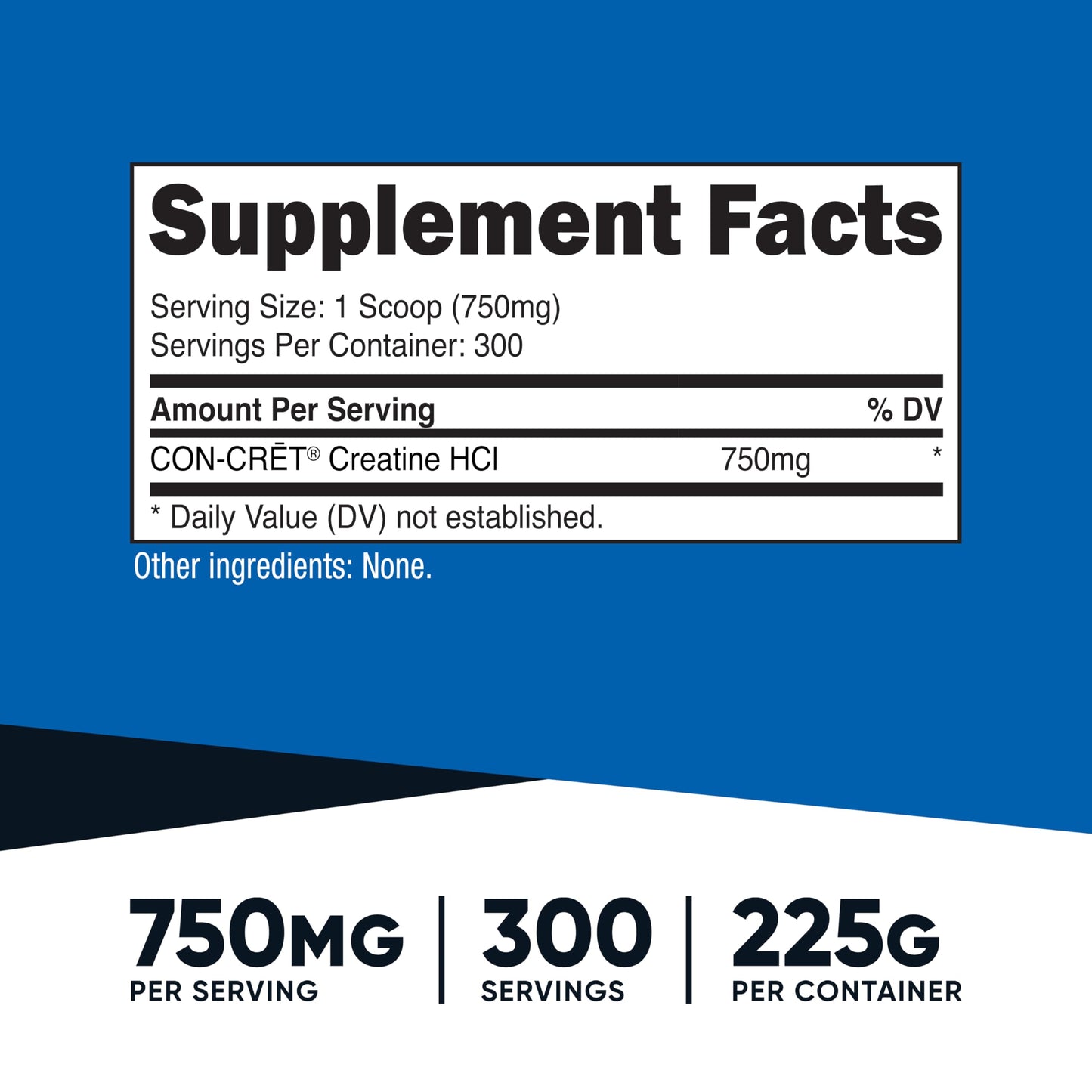 Nutricost Creatine HCl Powder (8 OZ) – CON-CRET Creatine Hydrochloride, 300 Servings