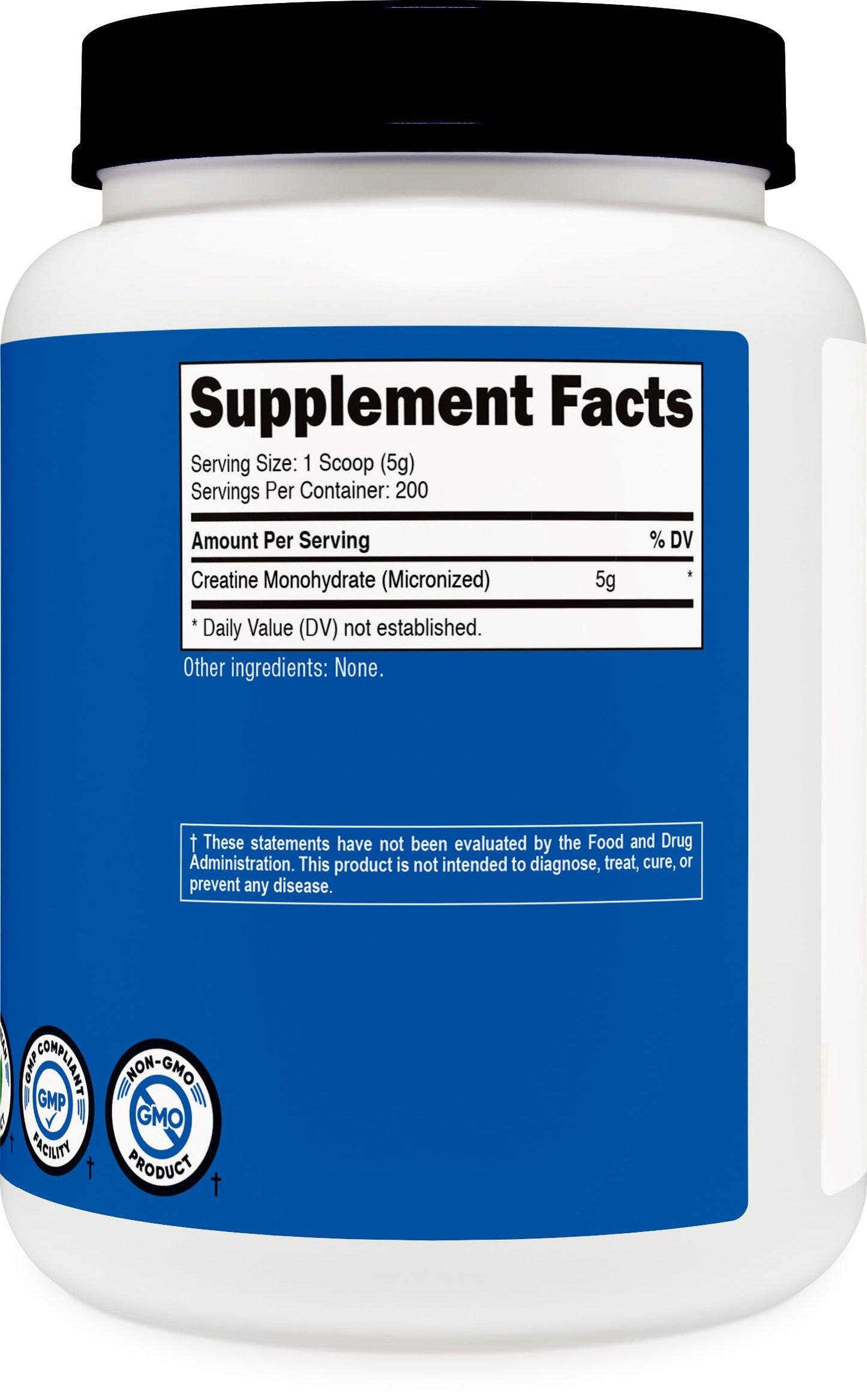 Nutricost Creatine Monohydrate Micronized Powder (1 KG) – 200 Servings, Pure Creatine Monohydrate