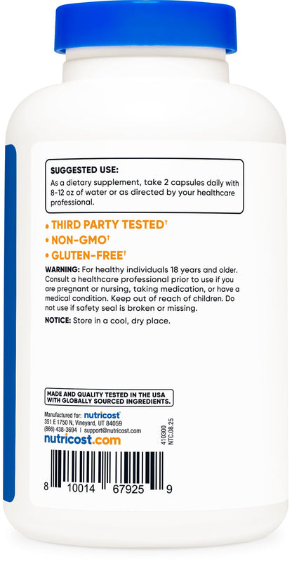 Nutricost Glucosamine Sulfate 1500mg – 240 Capsules (Pack of 2) | Gluten Free, Non-GMO