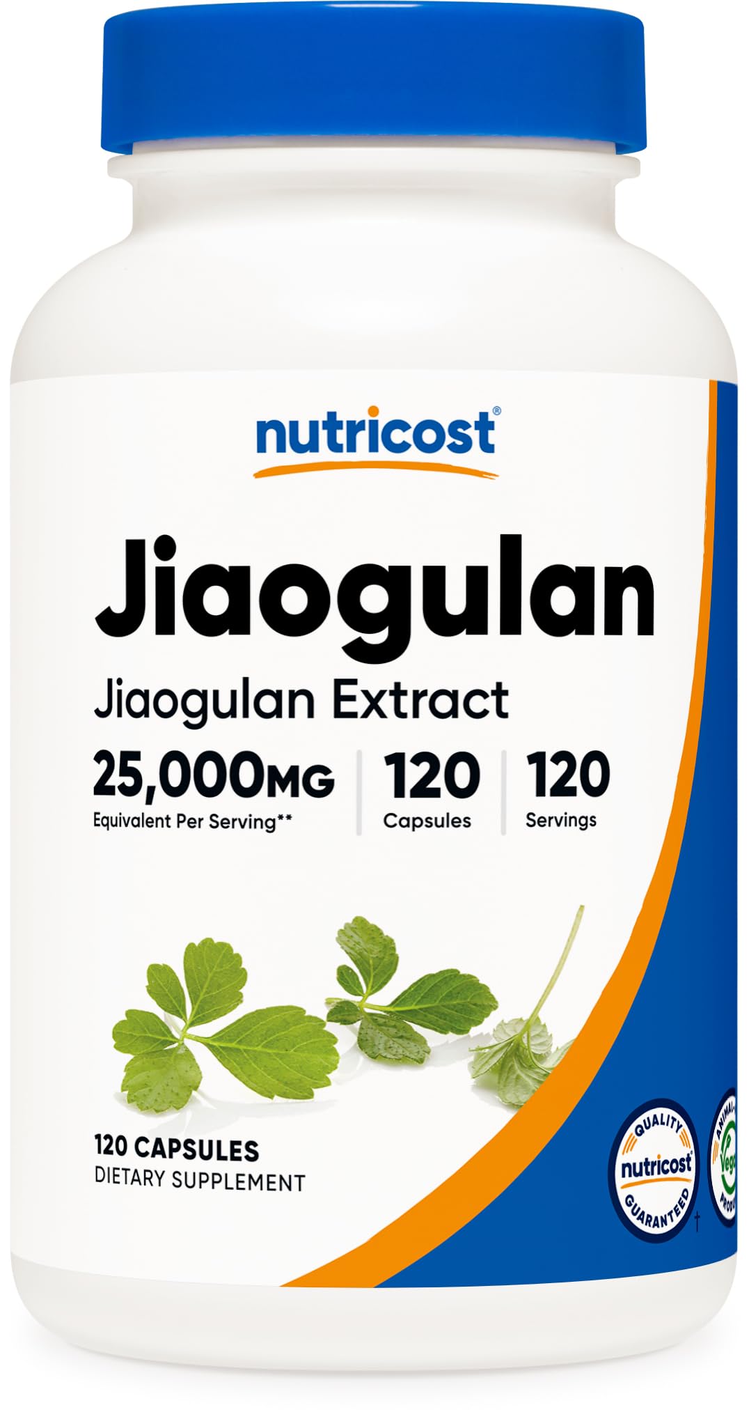 Nutricost Jiaogulan Extract (25,000mg Equivalent) 120 Capsules - Vegan, GMO-Free, Gluten-Free
