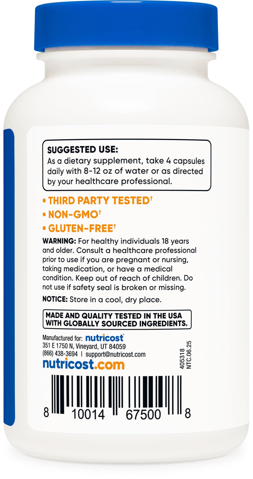 Nutricost L-Leucine 2,000mg – 120 Vegetarian Capsules (Pack of 2)