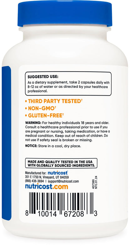 Nutricost Magnesium+ Extra Strength 420mg - 120 Capsules (60 Servings)