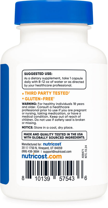 Nutricost R-5-P (Riboflavin-5-Phosphate) Vitamin B2 50 mg - 120 Capsules | Vegan & GMO-Free