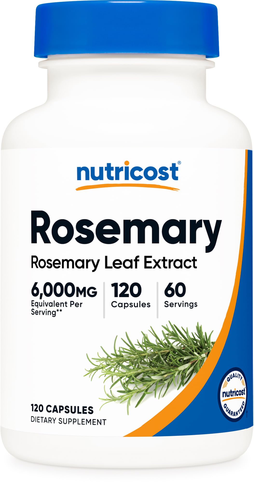 Nutricost Rosemary Extract (6000mg Equivalent) 120 Vegan Capsules