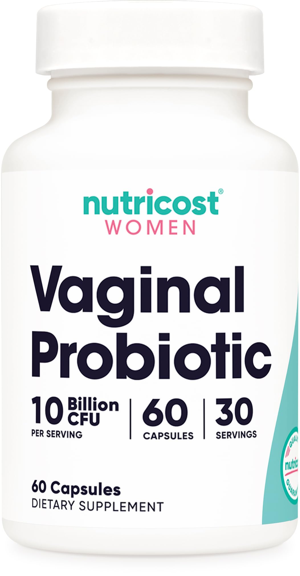 Nutricost Vaginal Probiotic for Women – 10B CFU, 60 Caps, GMO-Free, Gluten-Free