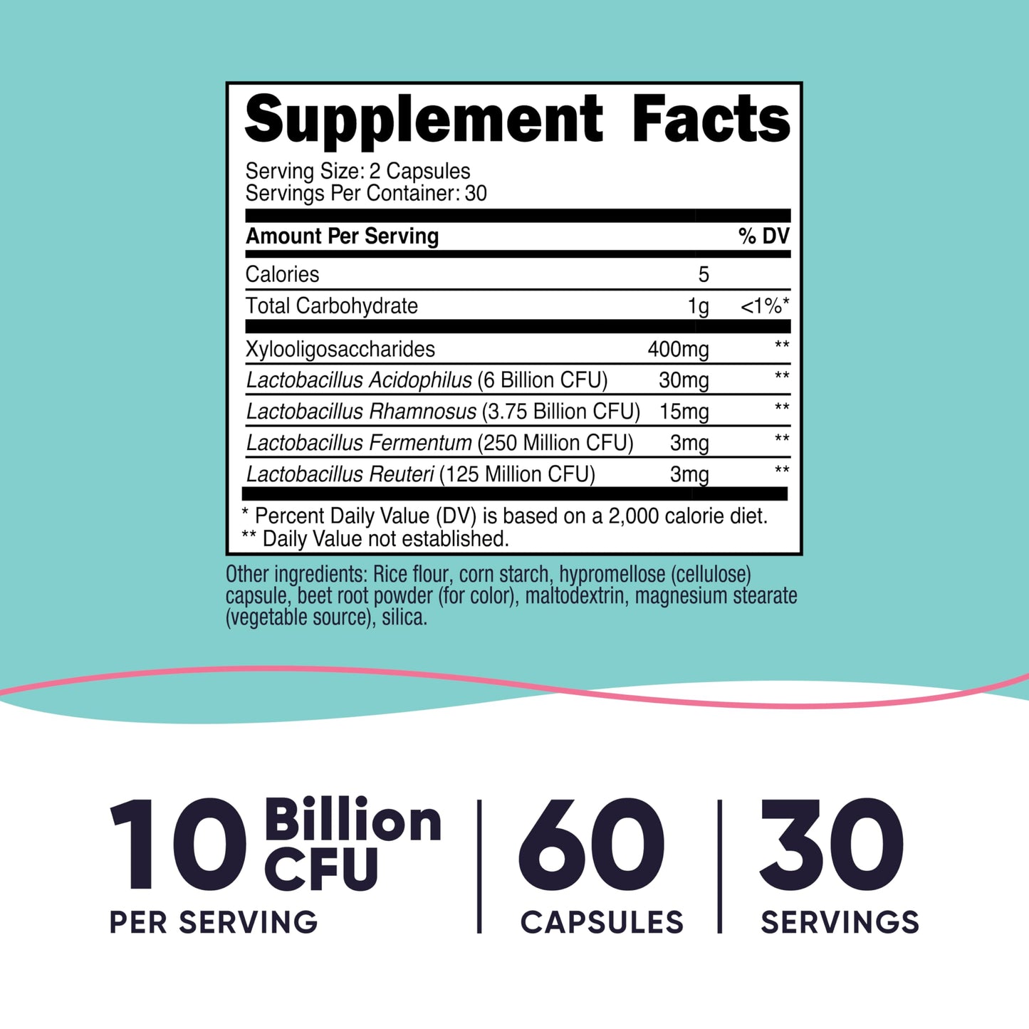 Nutricost Vaginal Probiotic for Women – 10B CFU, 60 Caps, GMO-Free, Gluten-Free