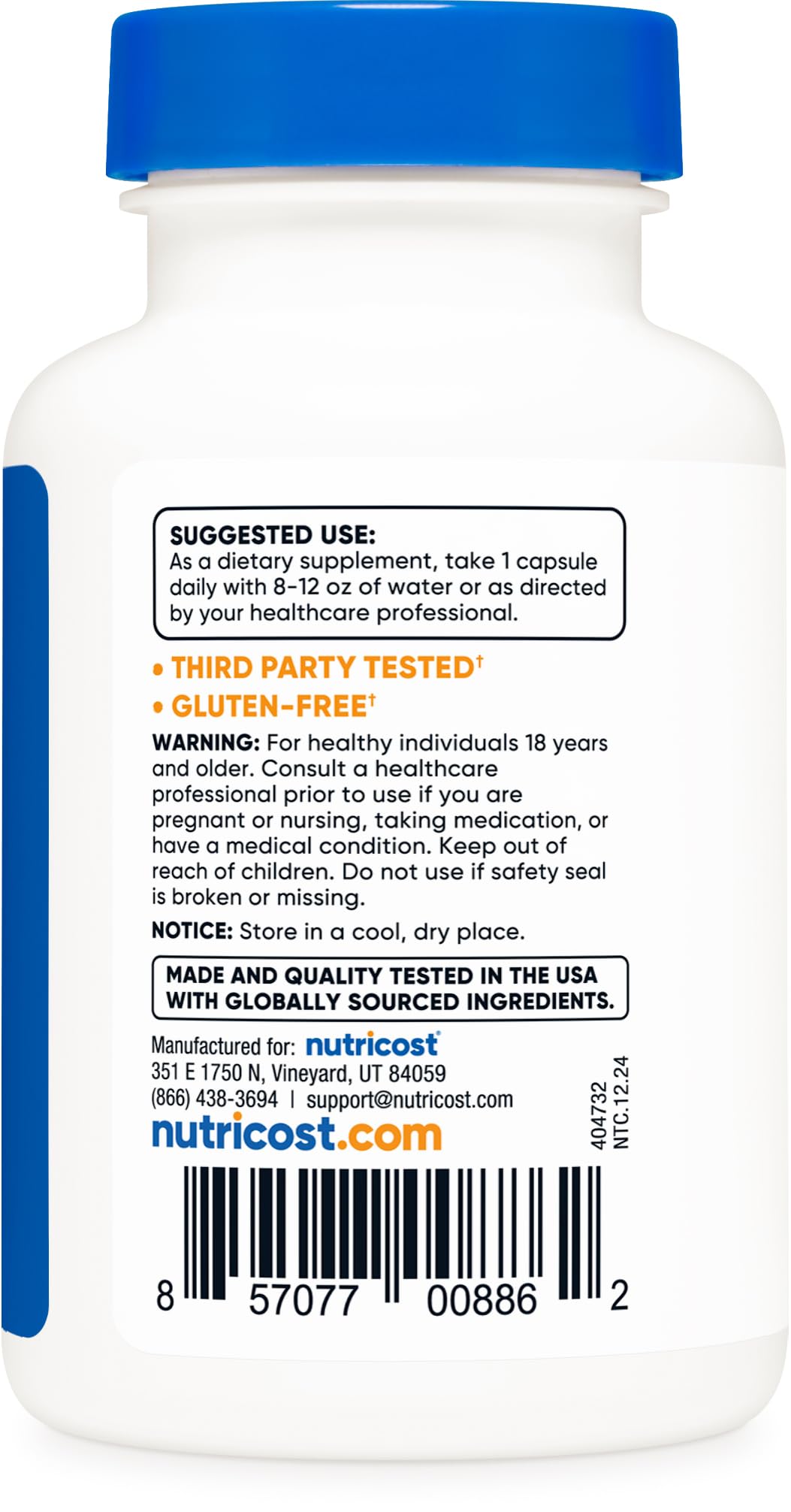 Nutricost Vitamin B2 100mg Riboflavin - 120 Capsules, Gluten Free & Non-GMO
