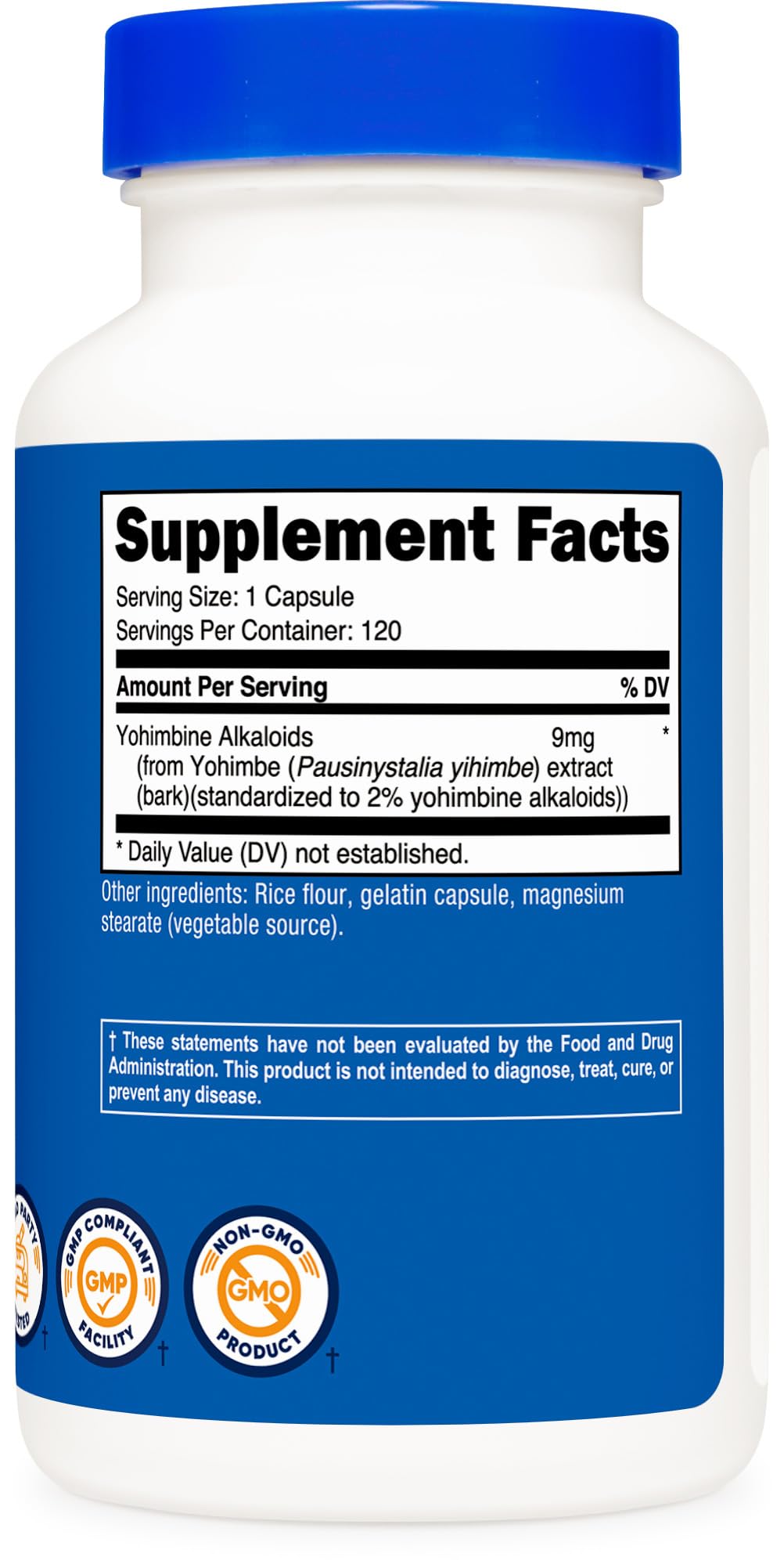 Nutricost Yohimbe Bark Extract 450mg – 120 Capsules, Extra Strength, Gluten Free, Non-GMO
