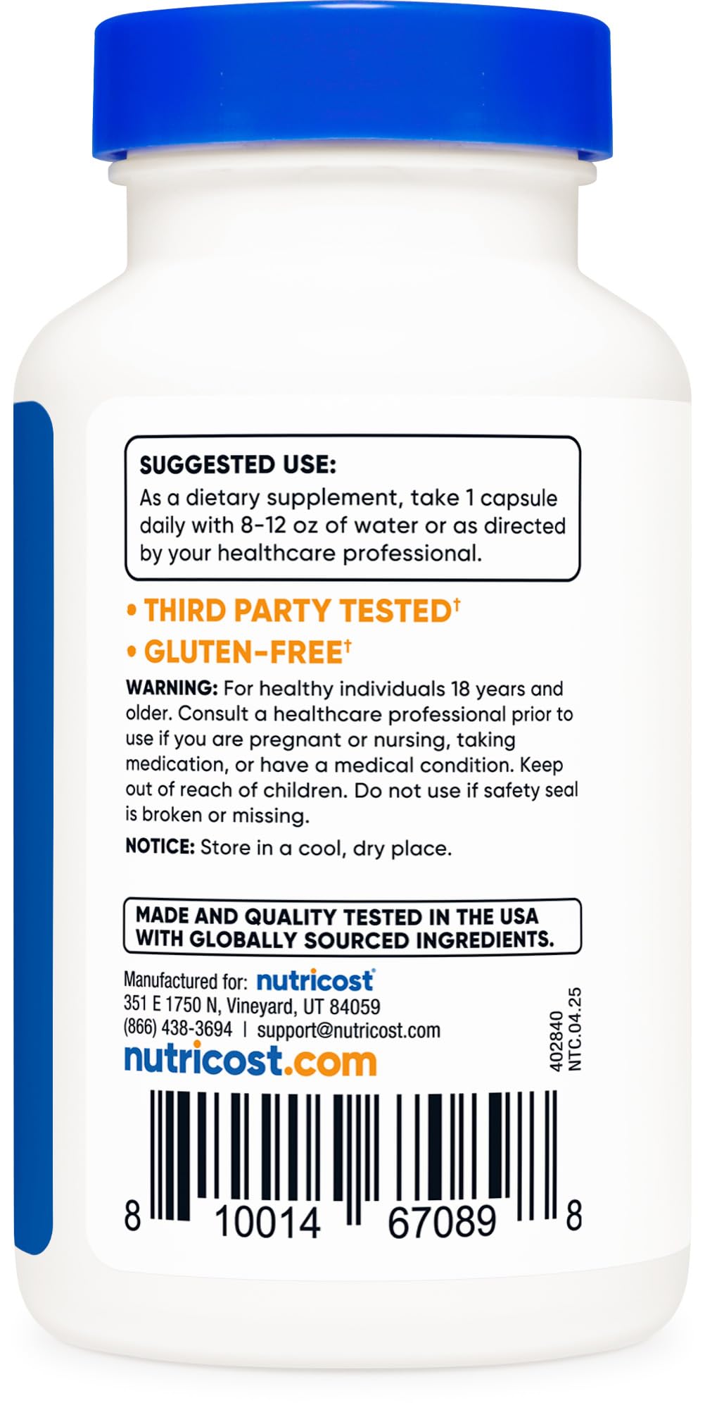 Nutricost Yohimbe Bark Extract 450mg – 120 Capsules, Extra Strength, Gluten Free, Non-GMO